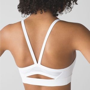 Lululemon Rise and Run Sports Bra White Size 4